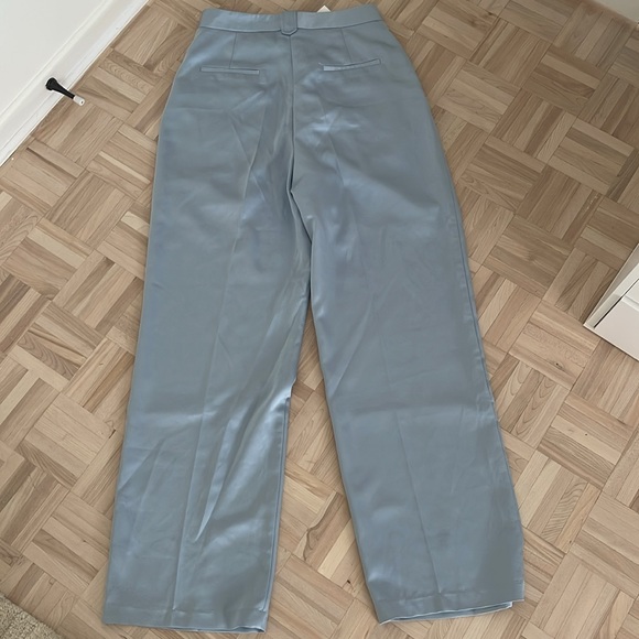 Satin style powder blue ZARA dress pant - Picture 6 of 6